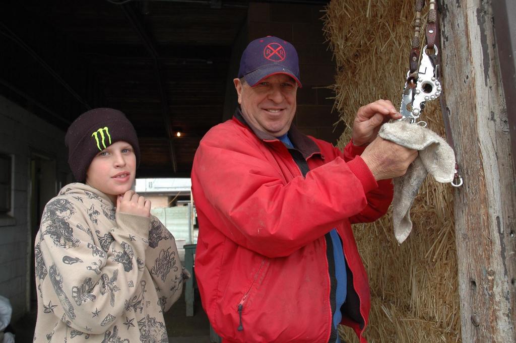 Taylor and his father Billy. (Courtesy of Vicky Baze)